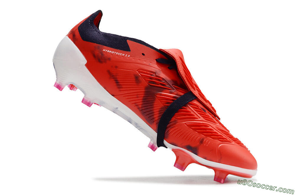Adidas Predator Elite Foldover Tongue FG Firm Ground Soccer Cleats - Red/White/Black 4