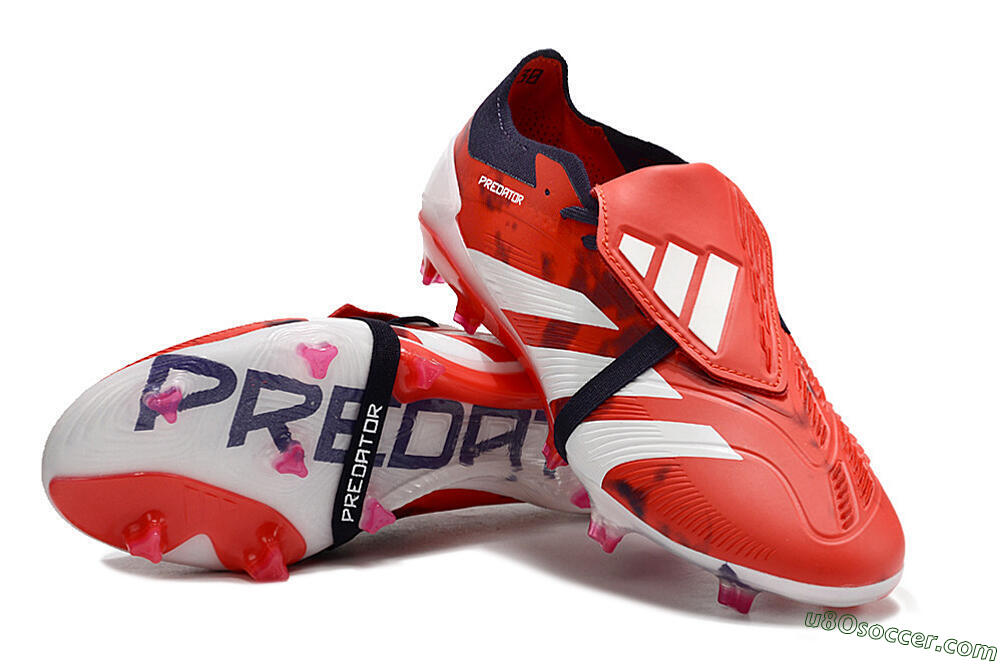 Adidas Predator Elite Foldover Tongue FG Firm Ground Soccer Cleats - Red/White/Black 3