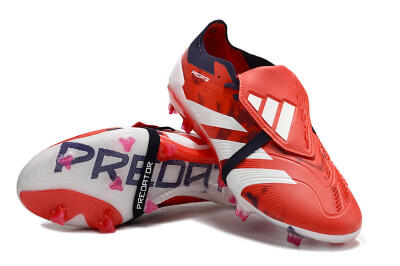 Adidas Predator Elite Foldover Tongue FG Firm Ground Soccer Cleats - Red/White/Black