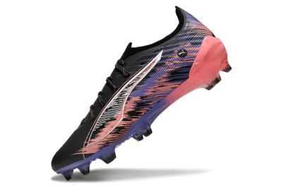 Puma Ultra Ultimate FG Firm Ground Soccer Cleats - Black/White/Purple/Pink