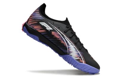 Puma Ultra Ultimate TF Artificial Turf Soccer Shoes - Black/White/Purple/Pink