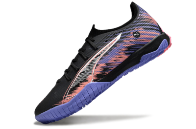 Puma Ultra Ultimate TF Artificial Turf Soccer Shoes - Black/White/Purple/Pink