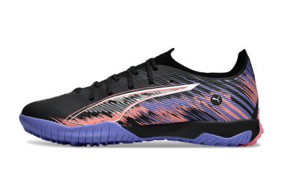 Puma Ultra Ultimate TF Artificial Turf Soccer Shoes - Black/White/Purple/Pink