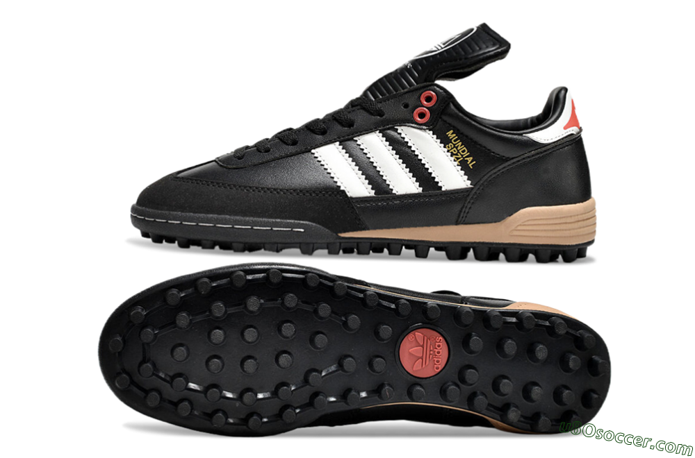 Adidas Mundial Team Astro TF Artificial Turf Soccer Shoes - Black/White/Red 0