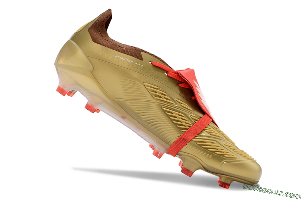 Adidas Predator Elite Foldover Tongue FG Firm Ground Soccer Cleats - Gold/Red/White 4