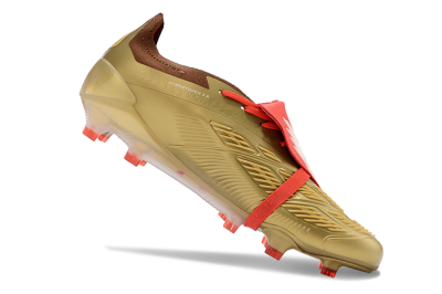 Adidas Predator Elite Foldover Tongue FG Firm Ground Soccer Cleats - Gold/Red/White