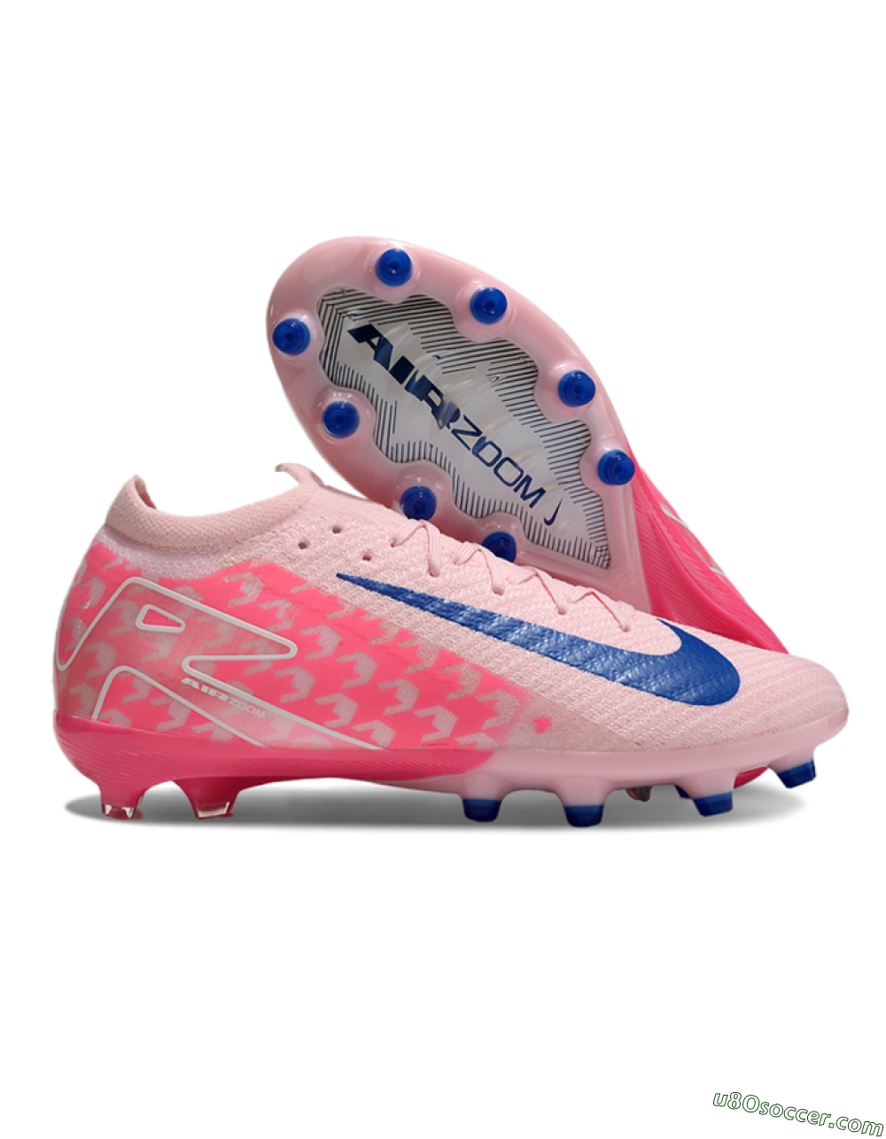 Nike Air Zoom Mercurial Vapor 16 Elite AG Artificial Grass Soccer Cleats - Pink/Blue/White 1