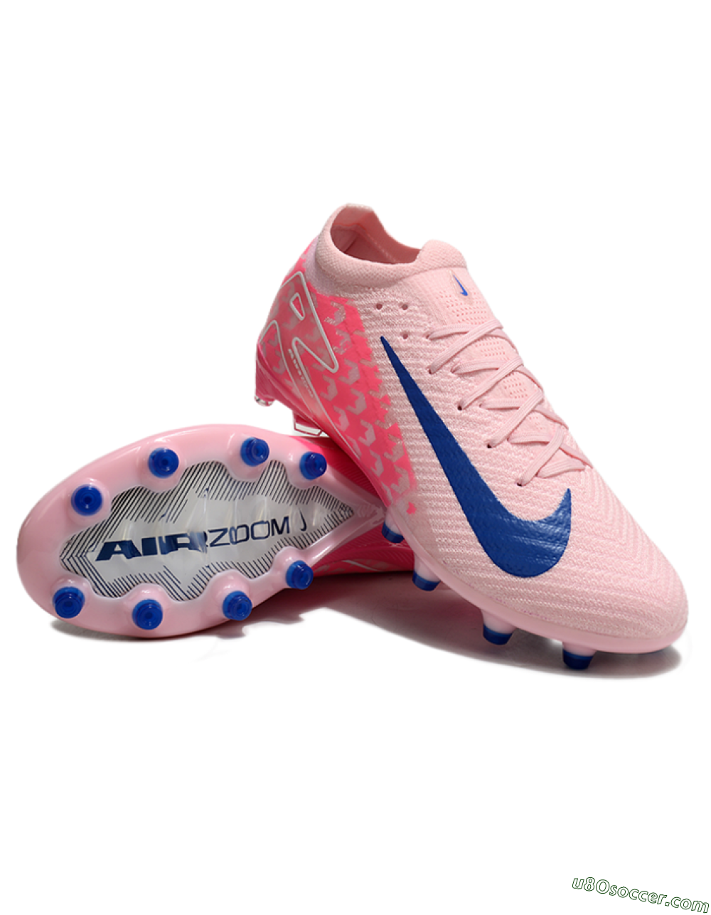 Nike Air Zoom Mercurial Vapor 16 Elite AG Artificial Grass Soccer Cleats - Pink/Blue/White 3
