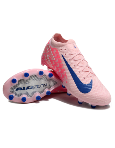 Nike Air Zoom Mercurial Vapor 16 Elite AG Artificial Grass Soccer Cleats - Pink/Blue/White