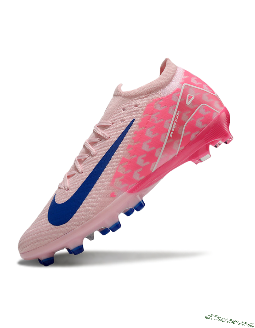Nike Air Zoom Mercurial Vapor 16 Elite AG Artificial Grass Soccer Cleats - Pink/Blue/White 5