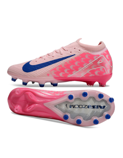 Nike Air Zoom Mercurial Vapor 16 Elite AG Artificial Grass Soccer Cleats - Pink/Blue/White