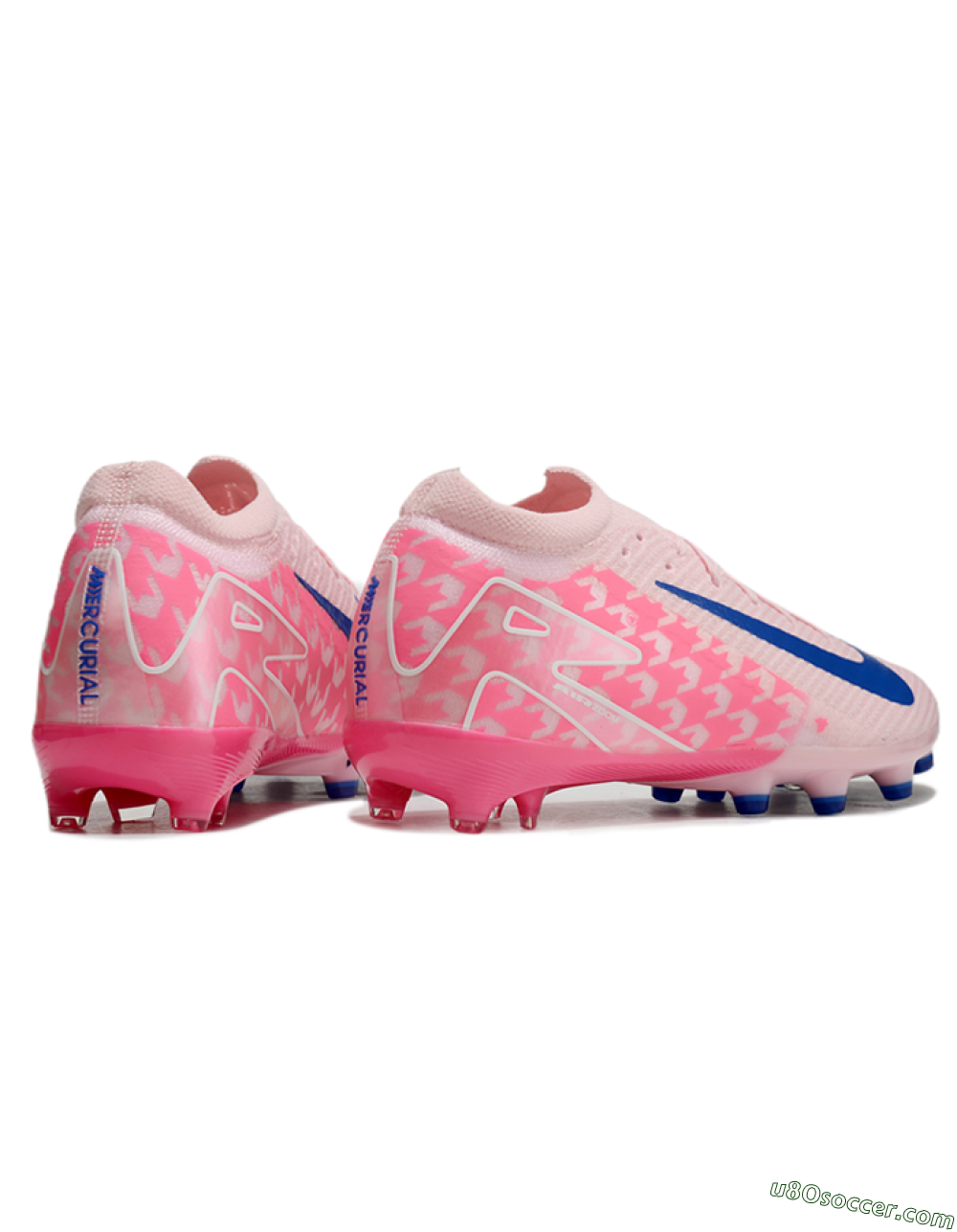 Nike Air Zoom Mercurial Vapor 16 Elite AG Artificial Grass Soccer Cleats - Pink/Blue/White 6