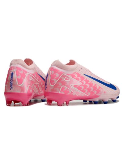 Nike Air Zoom Mercurial Vapor 16 Elite AG Artificial Grass Soccer Cleats - Pink/Blue/White