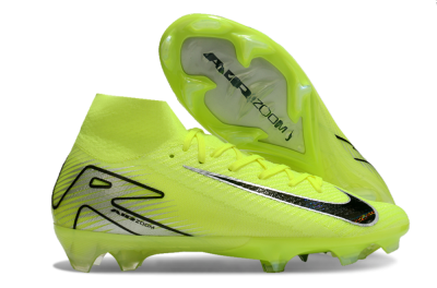Nike Air Zoom Mercurial Superfly 10 Elite FG Firm Ground Soccer Cleats - Yellow/Black/Silver