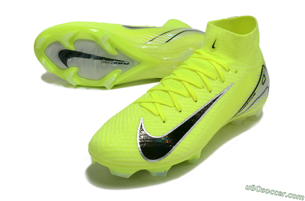 Nike Air Zoom Mercurial Superfly 10 Elite FG Firm Ground Soccer Cleats - Yellow/Black/Silver 3