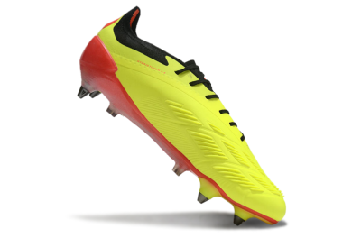 Adidas Predator 24 Elite SG Soft Ground Soccer Cleats - Yellow/Black/Red