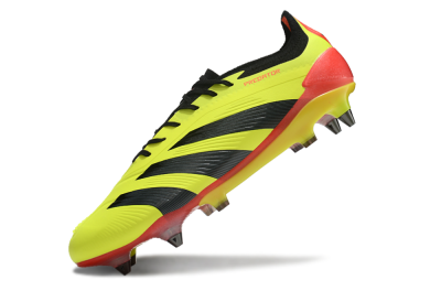 Adidas Predator 24 Elite SG Soft Ground Soccer Cleats - Yellow/Black/Red