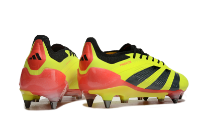 Adidas Predator 24 Elite SG Soft Ground Soccer Cleats - Yellow/Black/Red