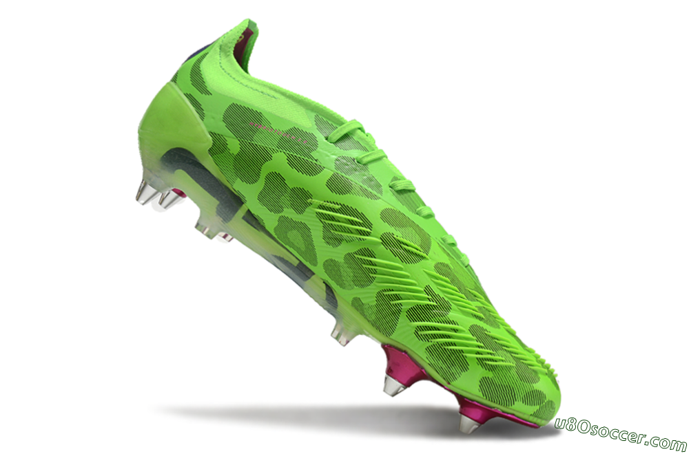 Adidas Predator 24 Elite SG Soft Ground Soccer Cleats - Yellow/Purple/Pink 4