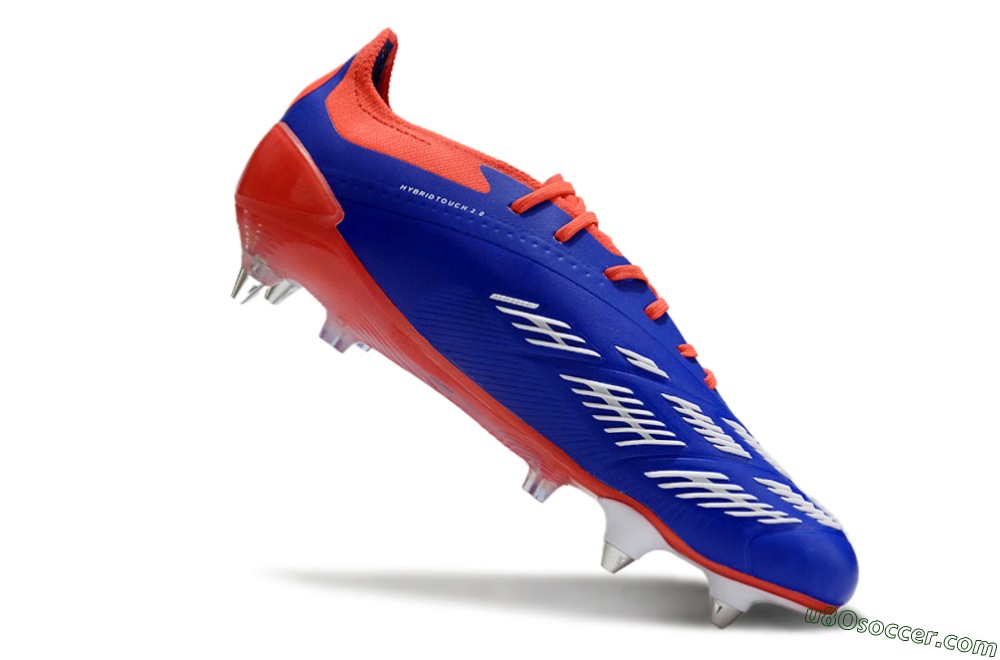Adidas Predator Elite Foldover Tongue SG Soft Ground Soccer Cleats - Blue/White/Red 4