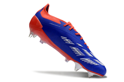 Adidas Predator Elite Foldover Tongue SG Soft Ground Soccer Cleats - Blue/White/Red