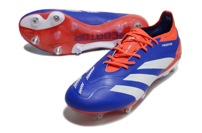 Adidas Predator Elite Foldover Tongue SG Soft Ground Soccer Cleats - Blue/White/Red