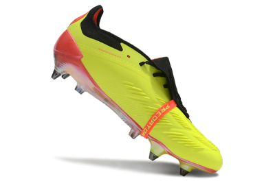 Adidas Predator Elite Foldover Tongue SG Soft Ground Soccer Cleats - Yellow/Black/Red