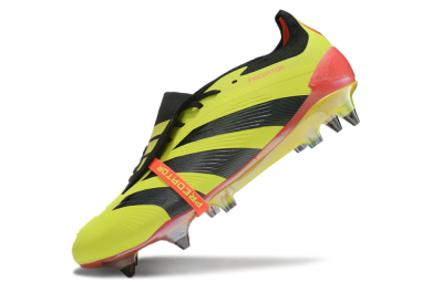 Adidas Predator Elite Foldover Tongue SG Soft Ground Soccer Cleats - Yellow/Black/Red
