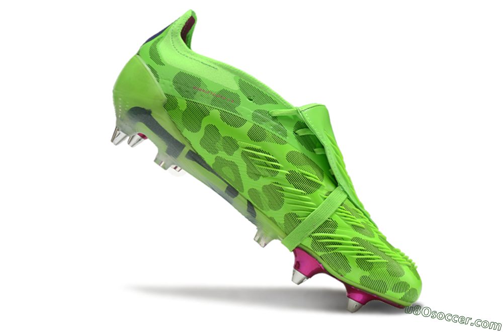 Adidas Predator Elite Foldover Tongue SG Soft Ground Soccer Cleats - Yellow/Purple/Pink 4