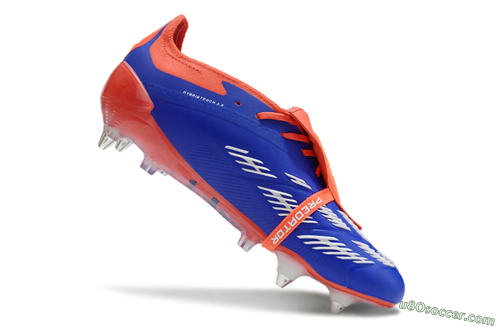 Adidas Predator Elite Foldover Tongue SG Soft Ground Soccer Cleats - Blue/White/Red 4