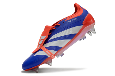 Adidas Predator Elite Foldover Tongue SG Soft Ground Soccer Cleats - Blue/White/Red