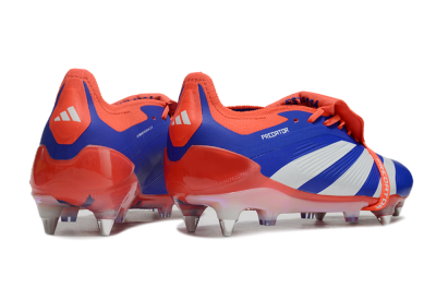 Adidas Predator Elite Foldover Tongue SG Soft Ground Soccer Cleats - Blue/White/Red