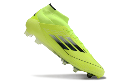 Adidas F50 Elite Mid FG Firm Ground Soccer Cleats - Yellow/Blue/White