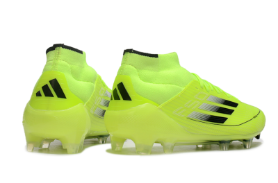 Adidas F50 Elite Mid FG Firm Ground Soccer Cleats - Yellow/Blue/White