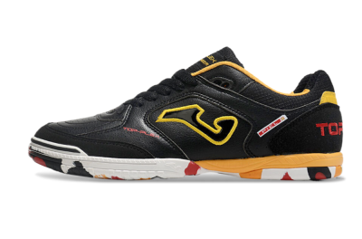 Joma Top Flex IC Indoor & Futsal Soccer Shoes - Black/Yellow/Red