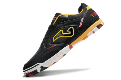 Joma Top Flex IC Indoor & Futsal Soccer Shoes - Black/Yellow/Red