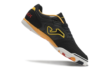 Joma Top Flex IC Indoor & Futsal Soccer Shoes - Black/Yellow/Red