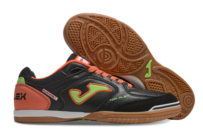 Joma Top Flex IC Indoor & Futsal Soccer Shoes - Black/Yellow/Red