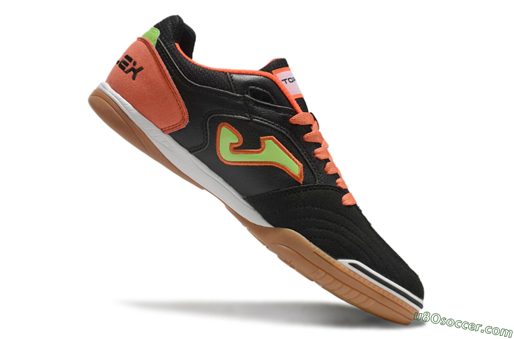 Joma Top Flex IC Indoor & Futsal Soccer Shoes - Black/Yellow/Red 4