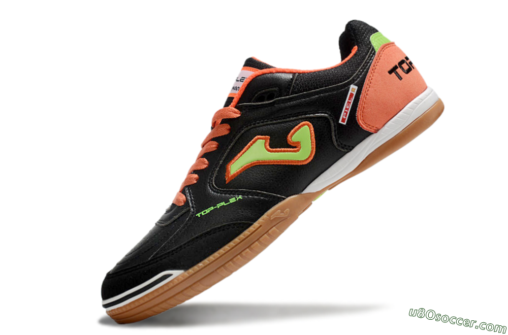 Joma Top Flex IC Indoor & Futsal Soccer Shoes - Black/Yellow/Red 5