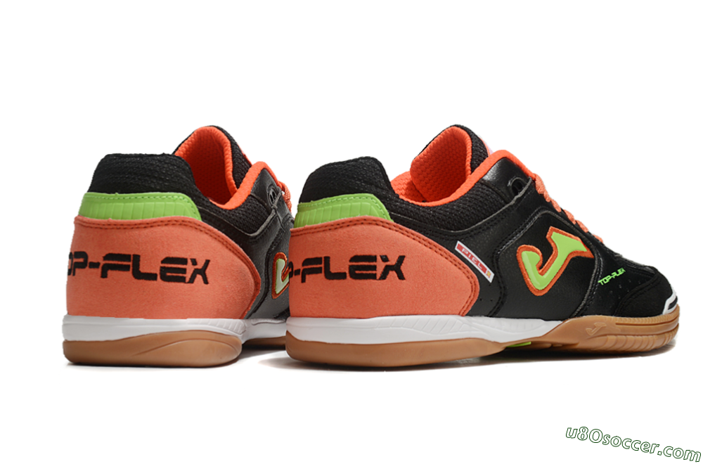 Joma Top Flex IC Indoor & Futsal Soccer Shoes - Black/Yellow/Red 6