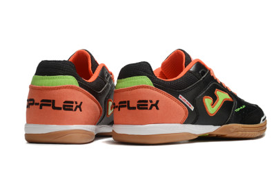 Joma Top Flex IC Indoor & Futsal Soccer Shoes - Black/Yellow/Red