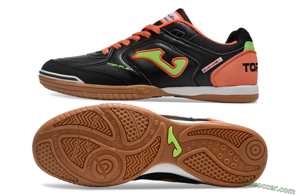 Joma Top Flex IC Indoor & Futsal Soccer Shoes - Black/Yellow/Red 0