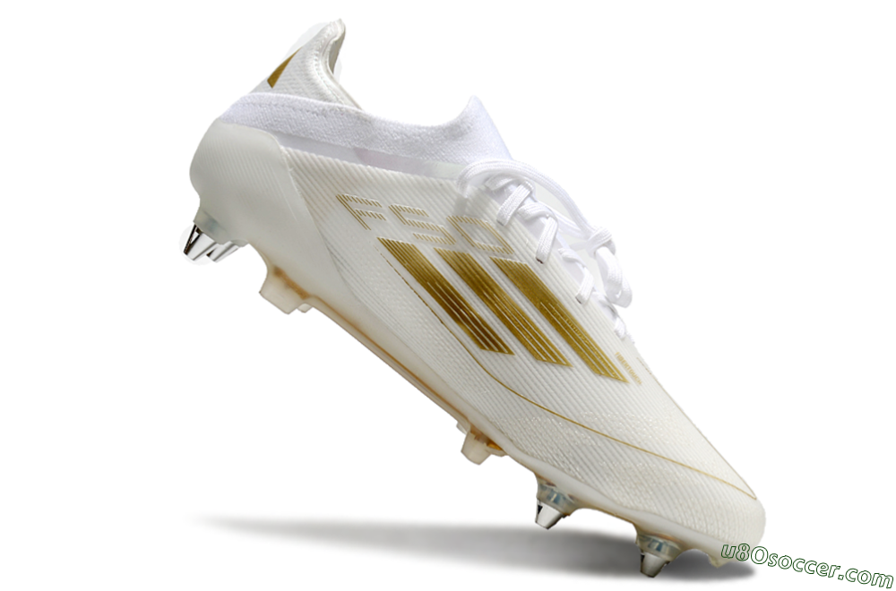 Adidas F50 Elite SG Soft Ground Soccer Cleats - White/Gold 4
