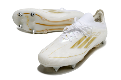 Adidas F50 Elite SG Soft Ground Soccer Cleats - White/Gold