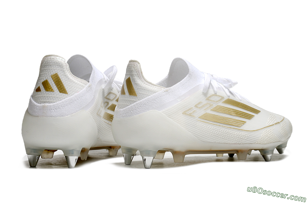 Adidas F50 Elite SG Soft Ground Soccer Cleats - White/Gold 6
