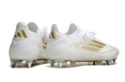 Adidas F50 Elite SG Soft Ground Soccer Cleats - White/Gold