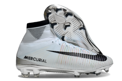 Nike Zoom Superfly 5 Elite FG Firm Ground Soccer Cleats - Blue/Black/Rainbow