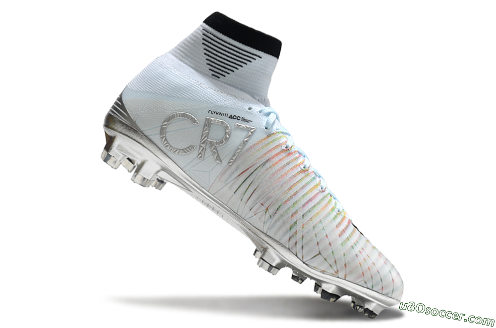 Nike Zoom Superfly 5 Elite FG Firm Ground Soccer Cleats - Blue/Black/Rainbow 4