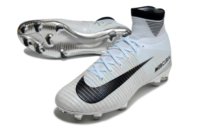 Nike Zoom Superfly 5 Elite FG Firm Ground Soccer Cleats - Blue/Black/Rainbow